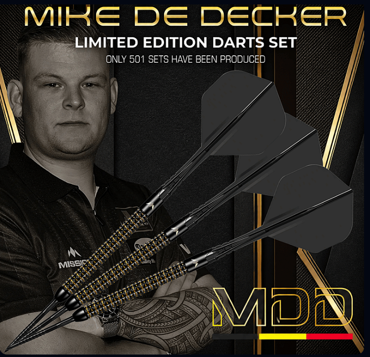 Mission Mike de Decker Limited Edition Darts 157/501 - The Social Bull