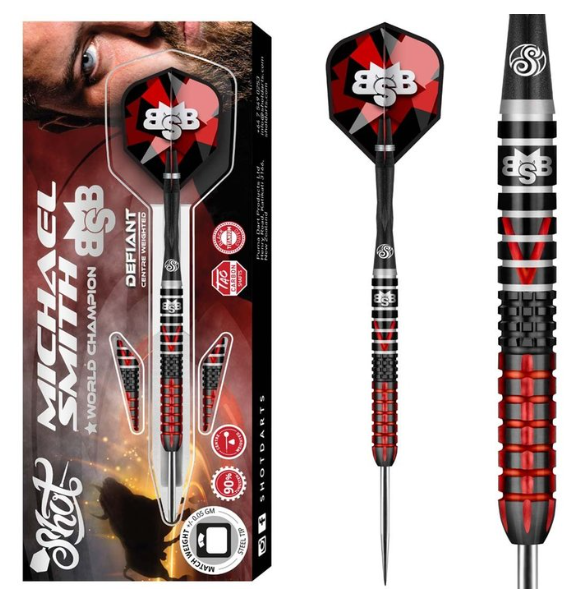 Shot Michael Smith Defiant Darts 23g - The Social Bull