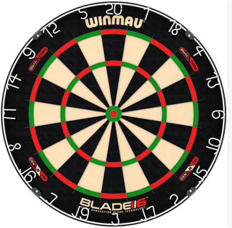 Winmau Blade 6 Dual Core Dartboard - The Social Bull