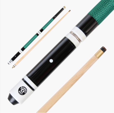Jonny 8 Ball 4 Piece Hardwood Adjustable Snooker Pool Cue - 11mm Screw On Tip