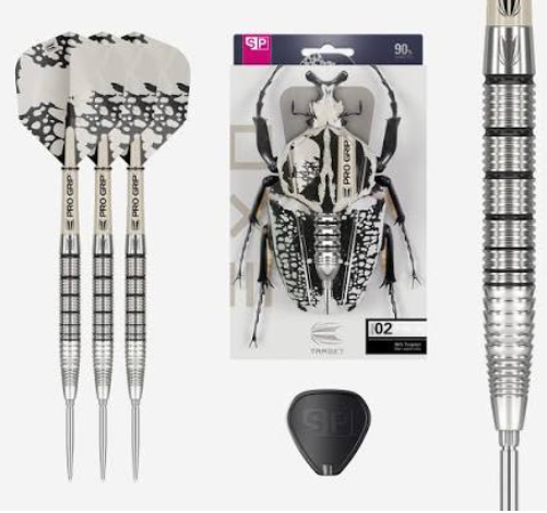 Exo 02 90% Tungsten SP Steel Tip Darts